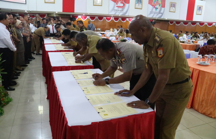 APIP dan APH Kabupaten/Kota Sepakat Tandatangani PKS